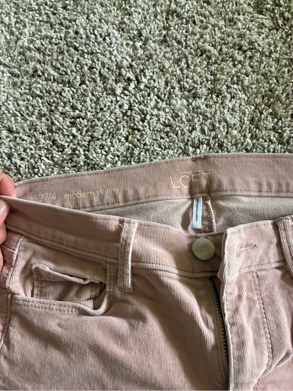 LOFT Modern Skinny Jeans in Blush Pink